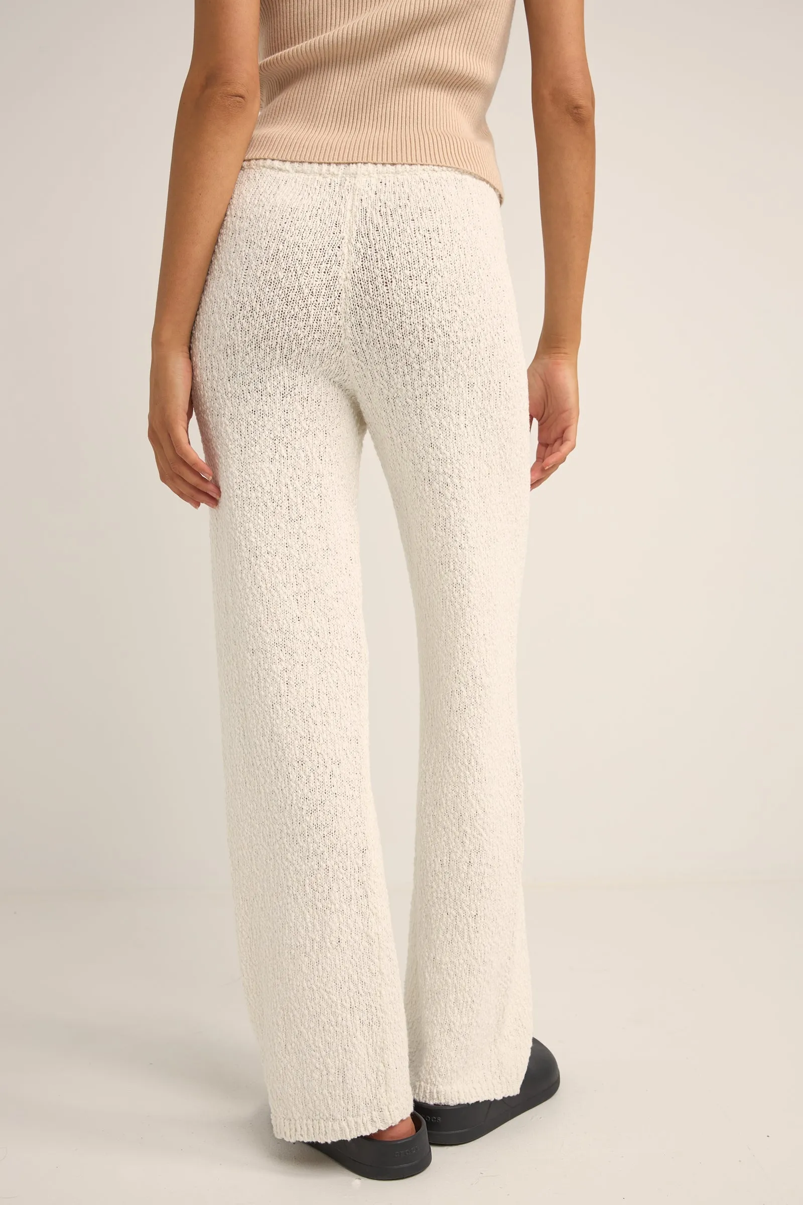 Adele Knit Pant White