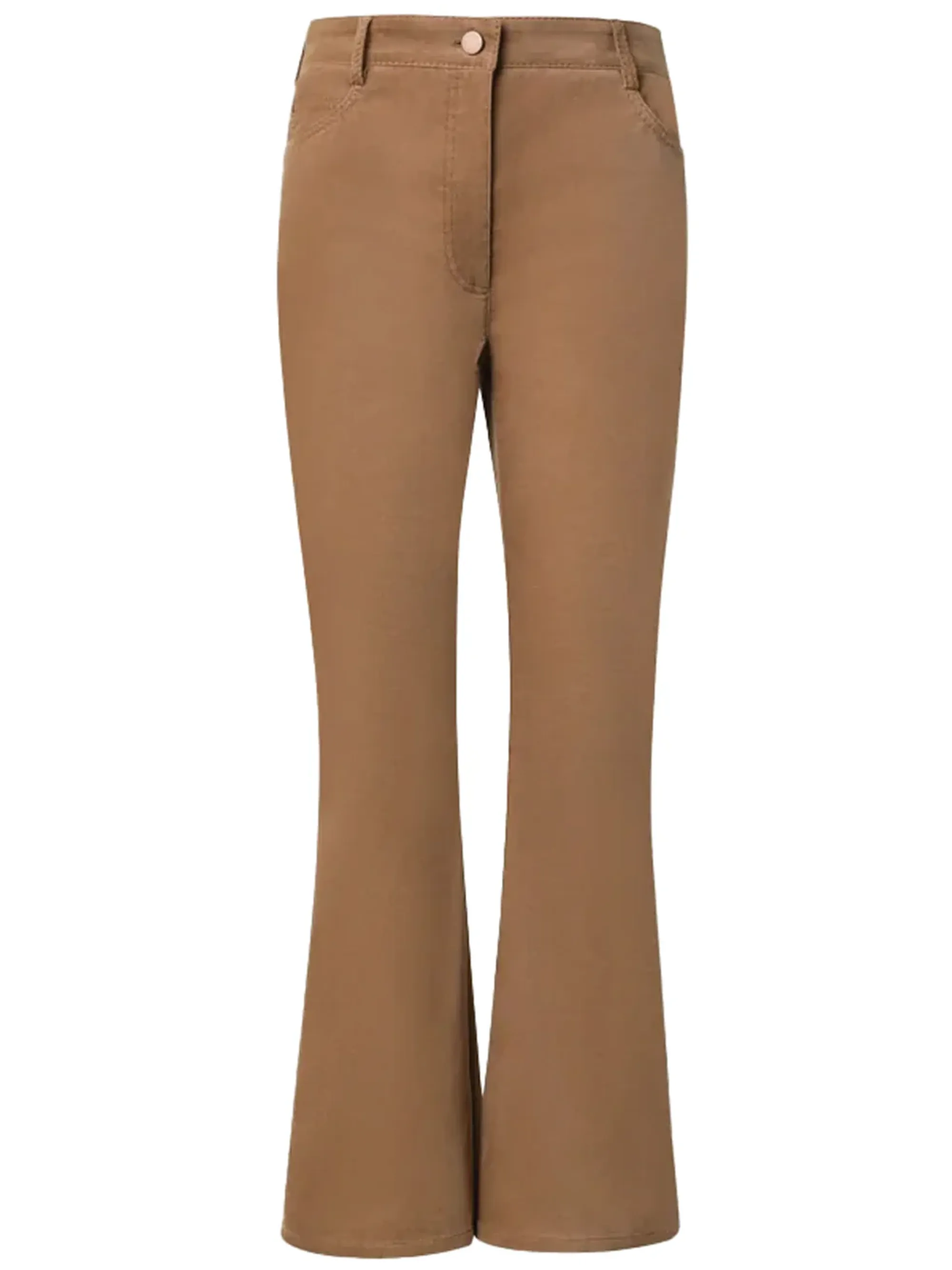 Akris Punto Caramel Velvet Cali Bootcut Pant