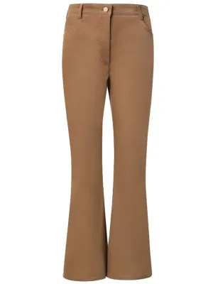 Akris Punto Caramel Velvet Cali Bootcut Pant