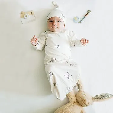 Baby Bag Gown Set - Stars