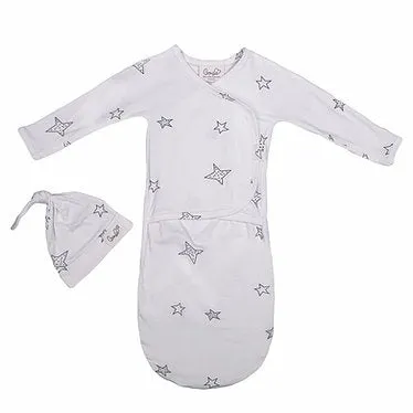 Baby Bag Gown Set - Stars