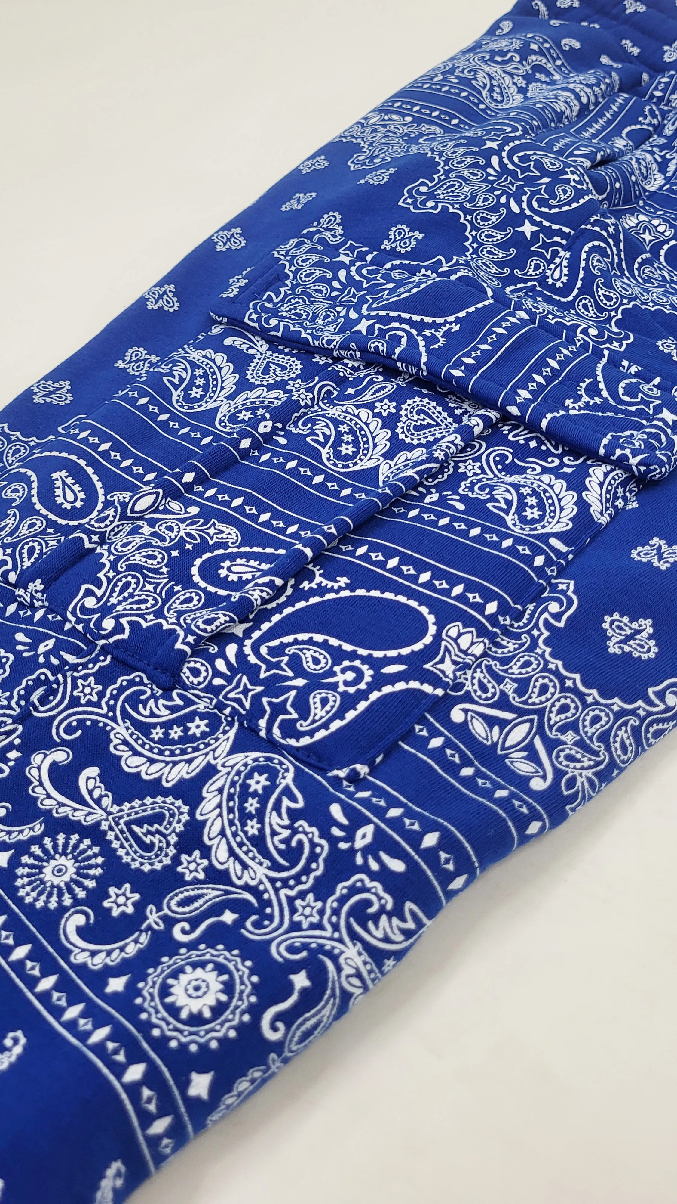 Bandana Pullover Cargo Flared Fleece Set