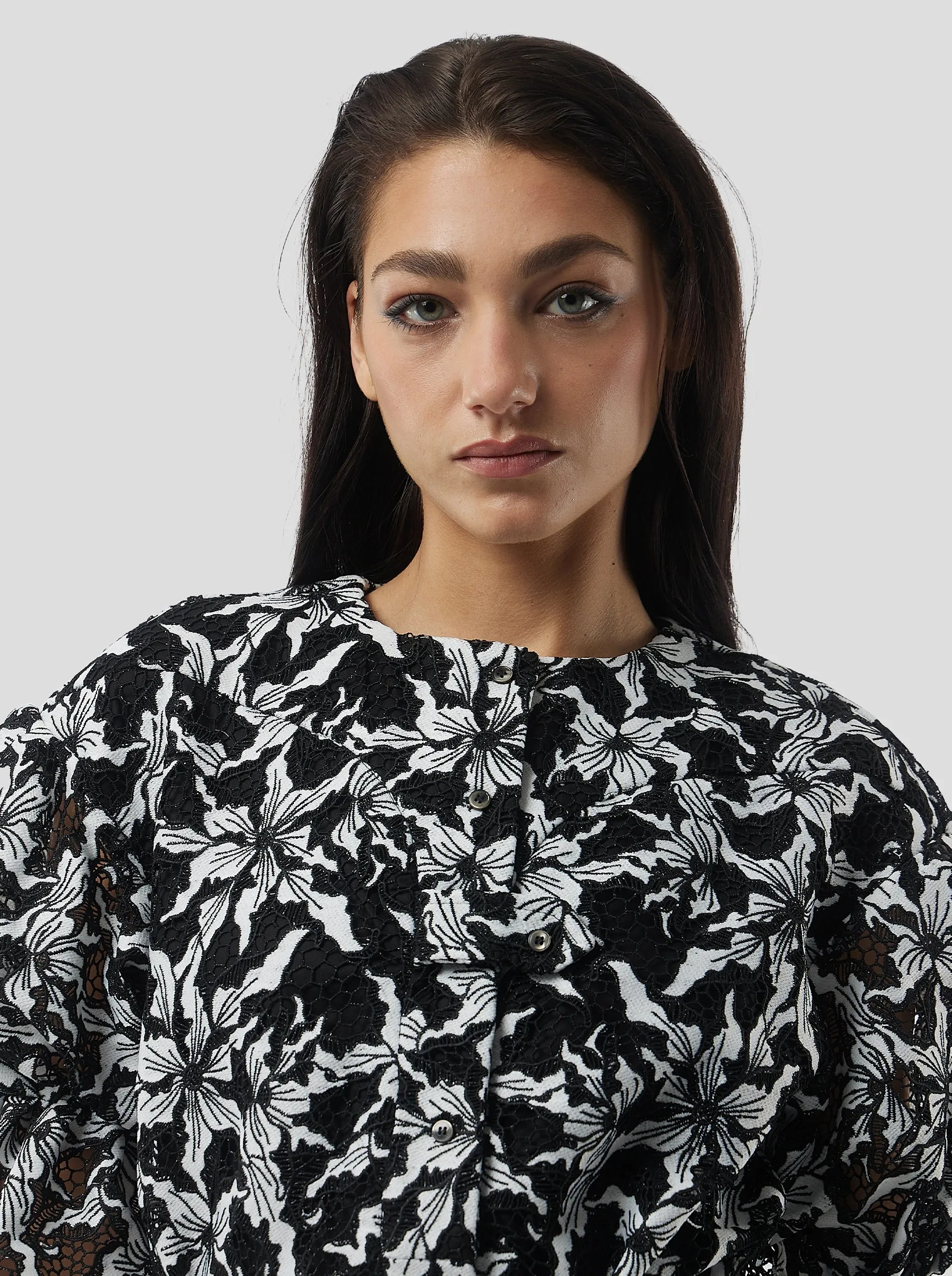 Beausserie shirt in Night Shift lace