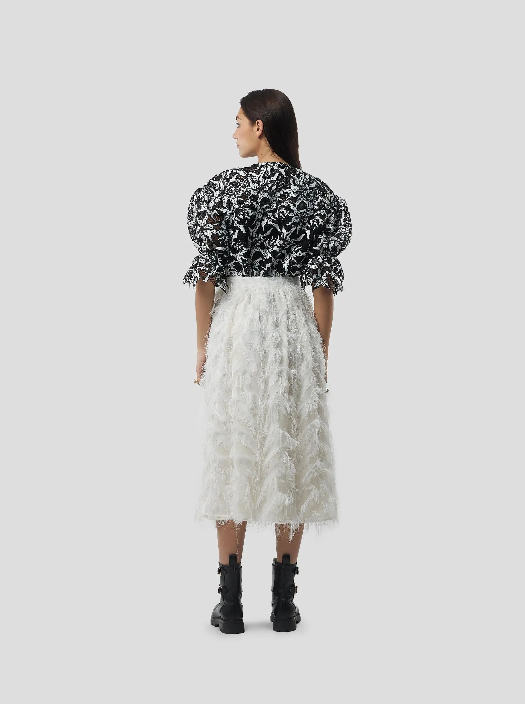 Beausserie shirt in Night Shift lace