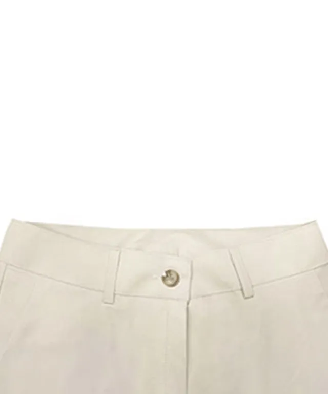 BENECIA 12 Cool Feeling Unbalanced Bootcut - Beige