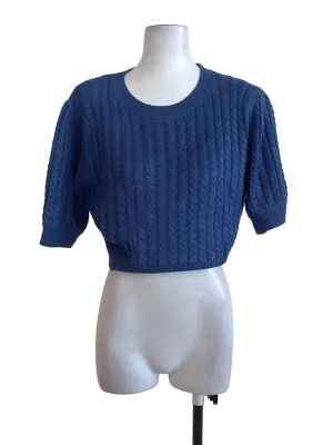 Berry Blue Knit Top