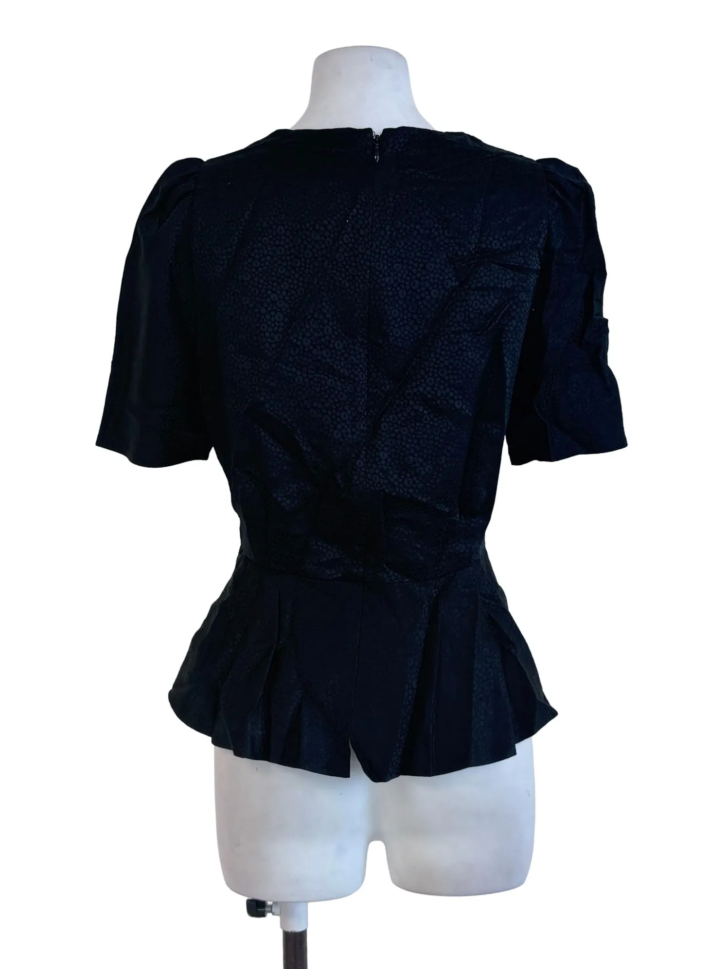Black Textured Top