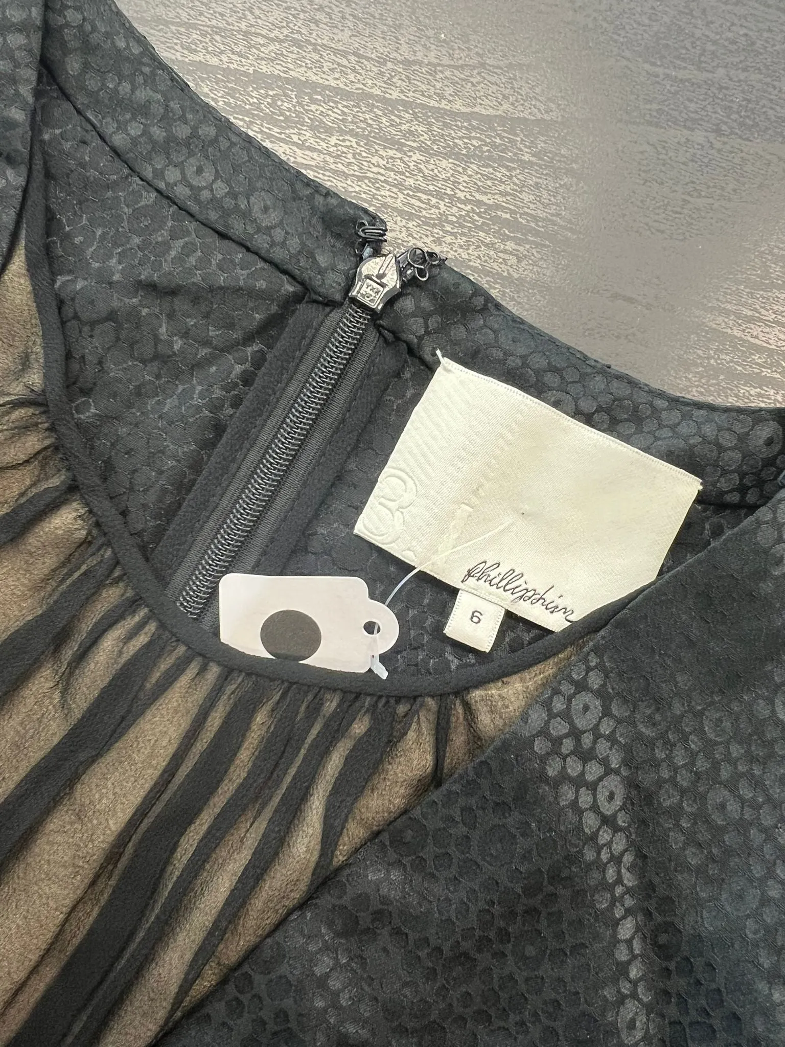 Black Textured Top