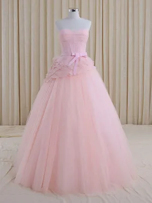 Blush Pink Ball Gown Wedding Dress RS5001