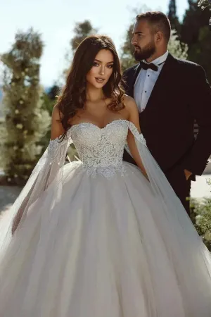 Boho Wedding Dresses Beach Sweetheart Lace Appliques Bride Gowns Robe De Mariee Garden Princess Dance Party Vestido Novia