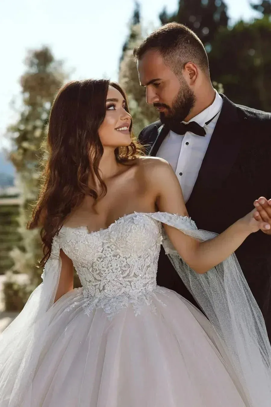 Boho Wedding Dresses Beach Sweetheart Lace Appliques Bride Gowns Robe De Mariee Garden Princess Dance Party Vestido Novia