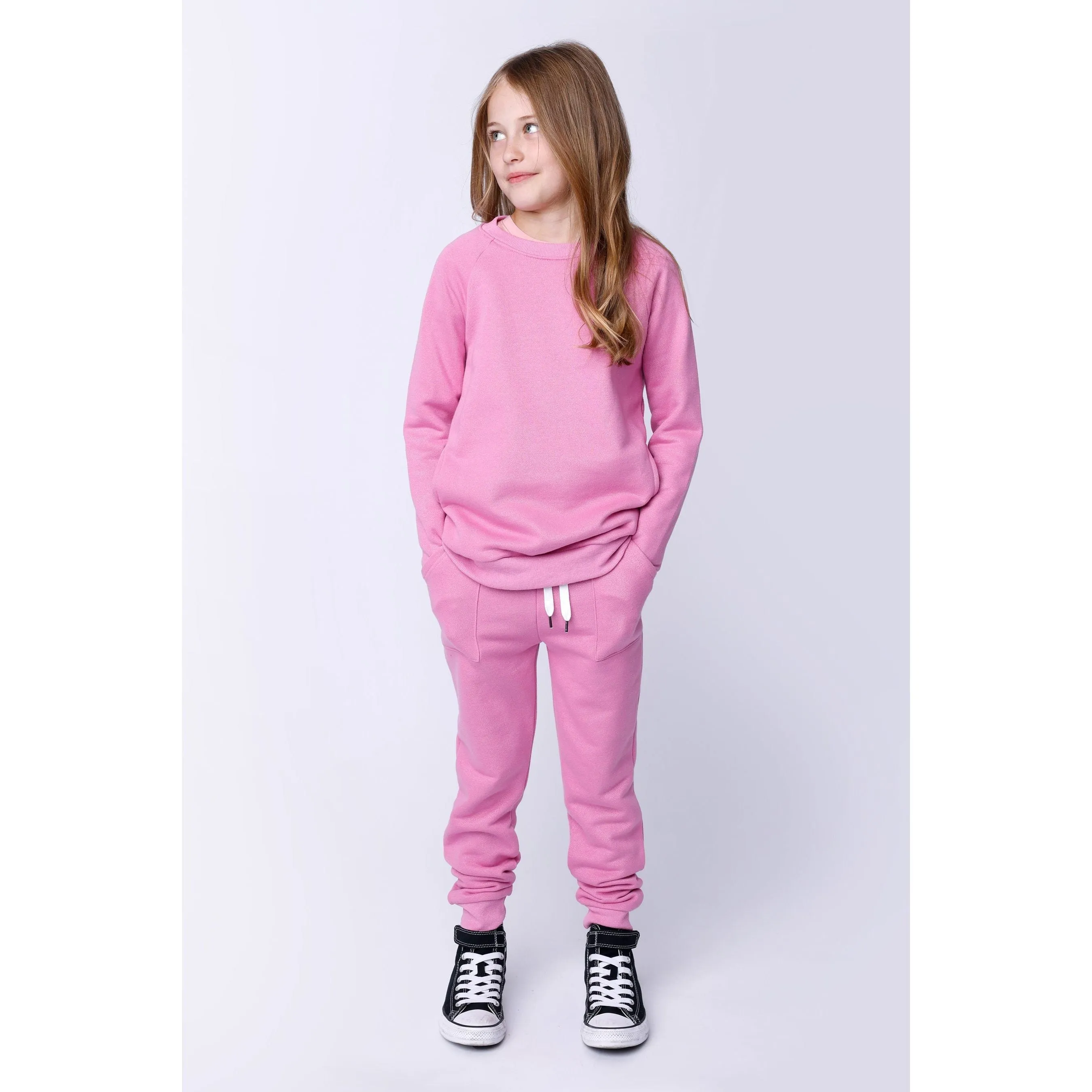Box Pocket Sparkle Trackies - Fuchsia Sparkle