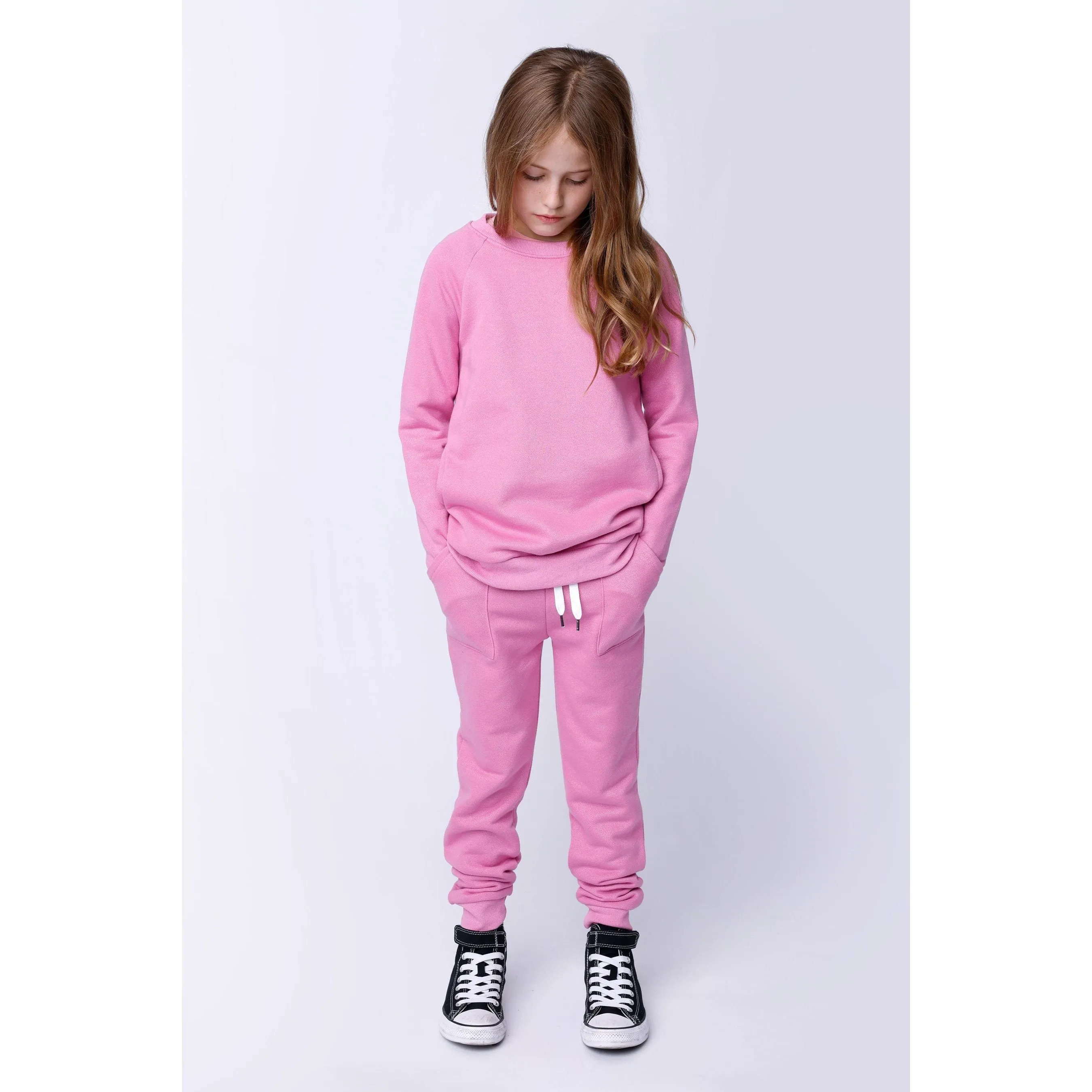 Box Pocket Sparkle Trackies - Fuchsia Sparkle