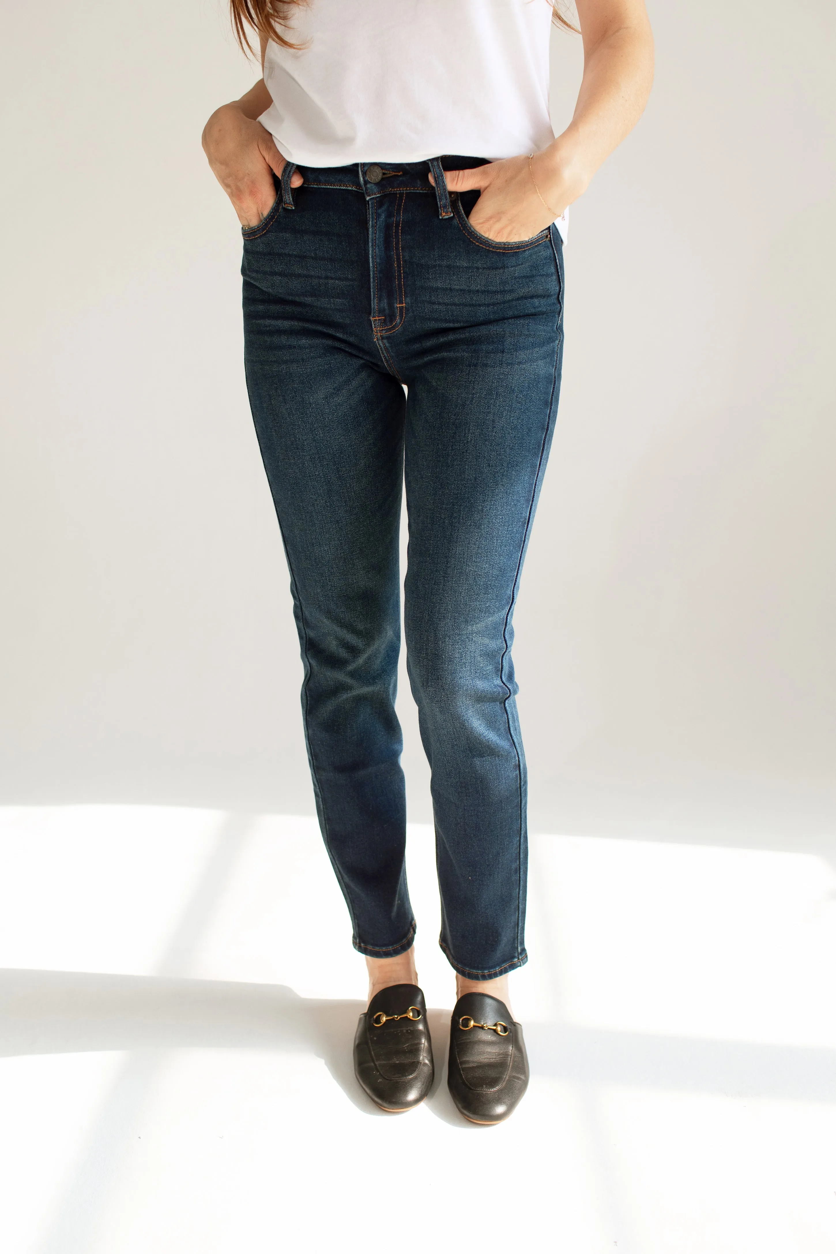 Brooke Slim Straight Leg Jeans