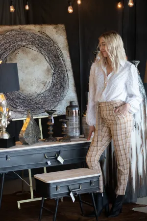 Camel Check Pants