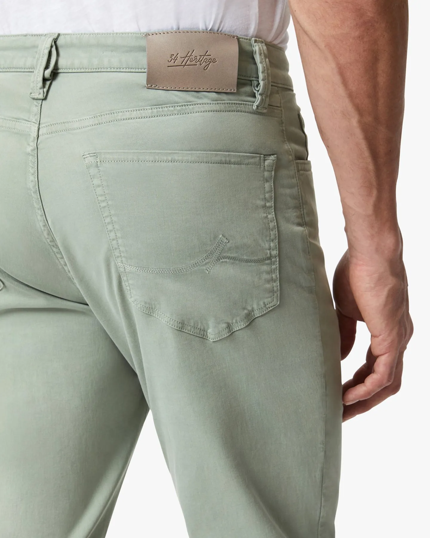 CHARISMA ICEBERG GREEN TWILL JEANS