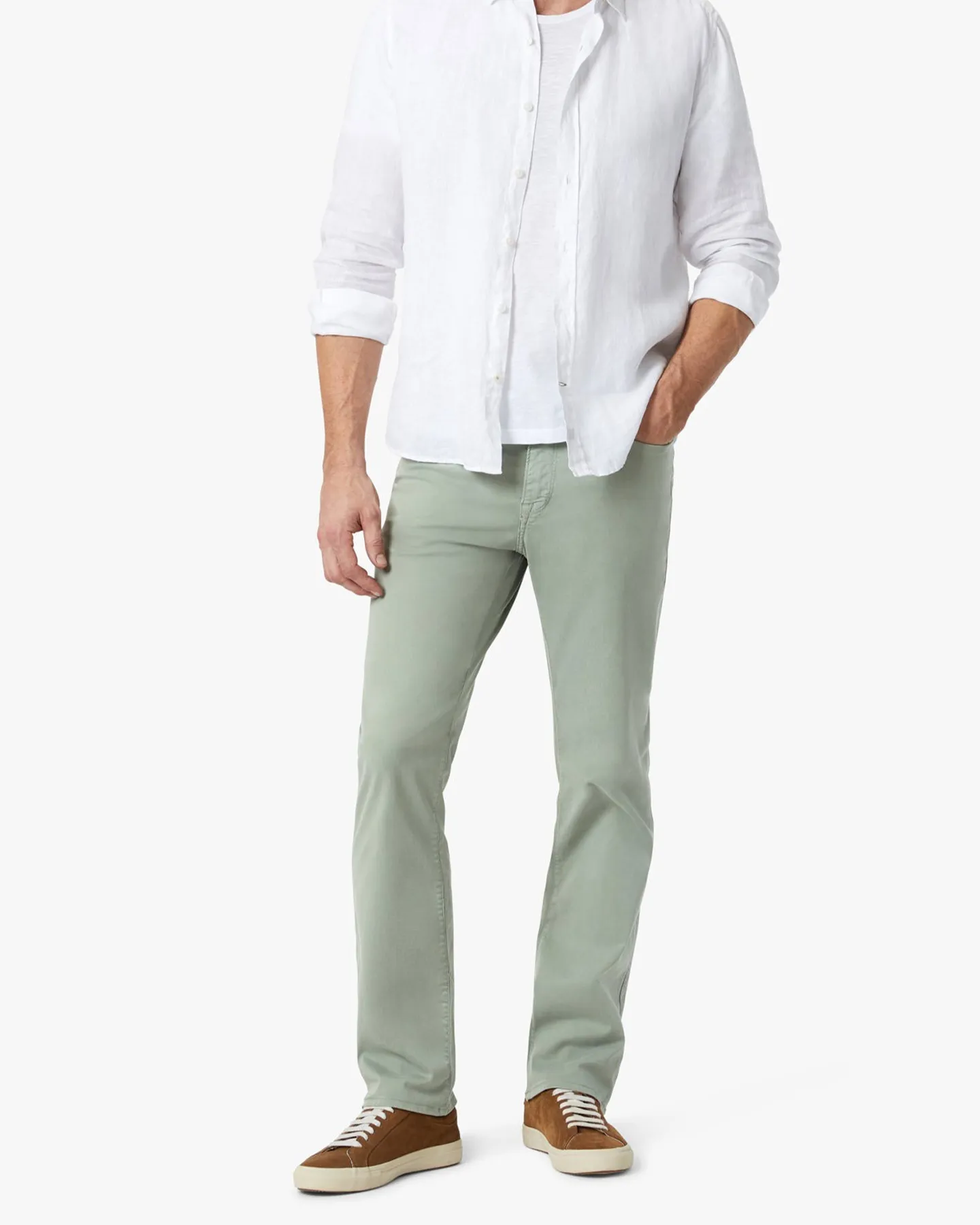 CHARISMA ICEBERG GREEN TWILL JEANS
