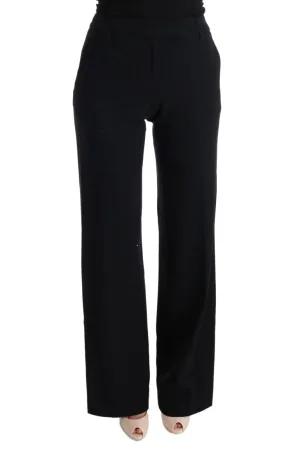 Chic Black Bootcut Formal Pants