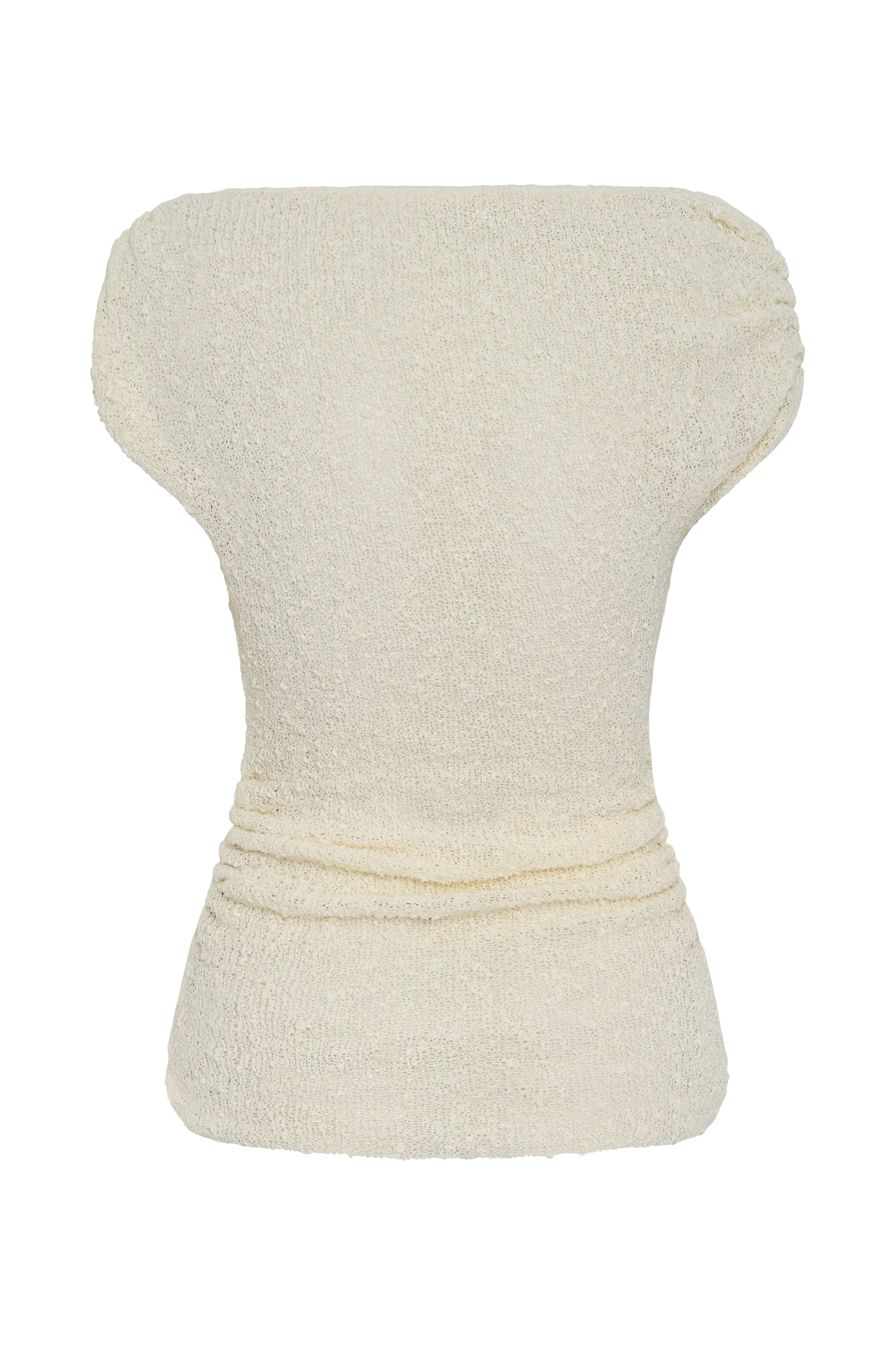 Chloe Off Shoulder Boucle Knit Top - Ivory