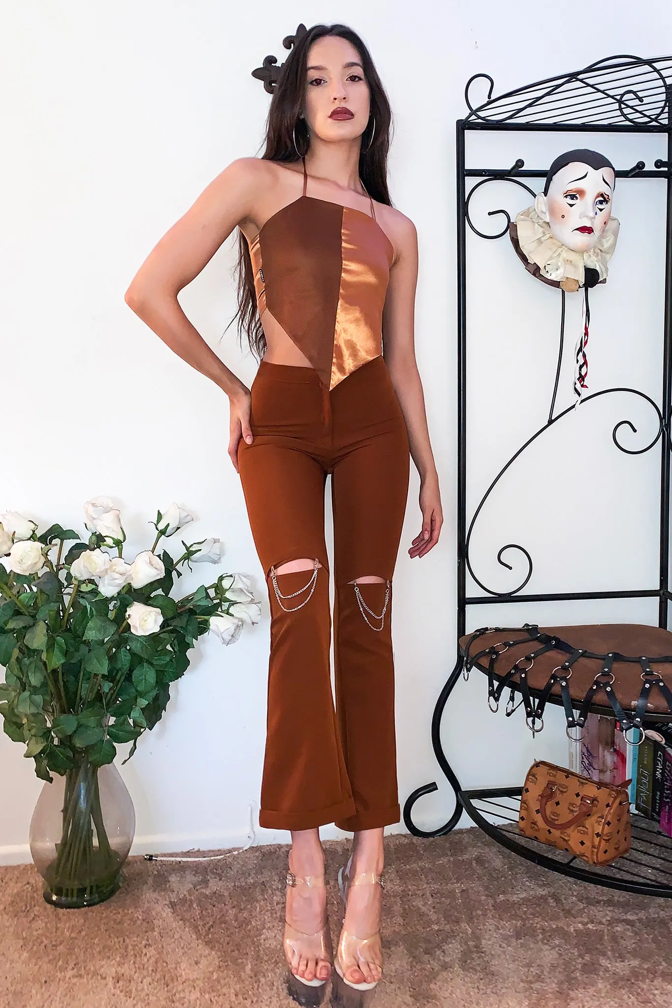 Choco Halter Top