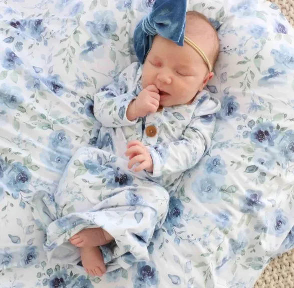 CL Knot Gown | Bailey's Blue Floral