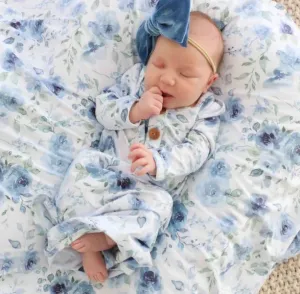 CL Knot Gown | Bailey's Blue Floral