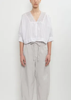 Cotton Lace Bolero Blouse