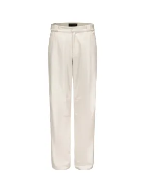 Cream White Straight Leg Pants