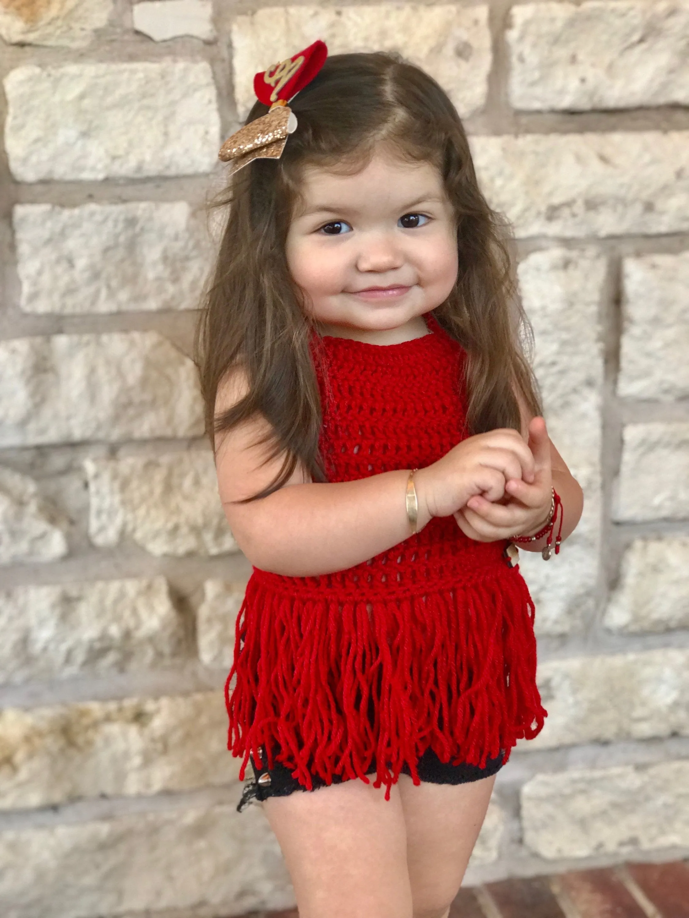 Crochet Fringe Halter Top