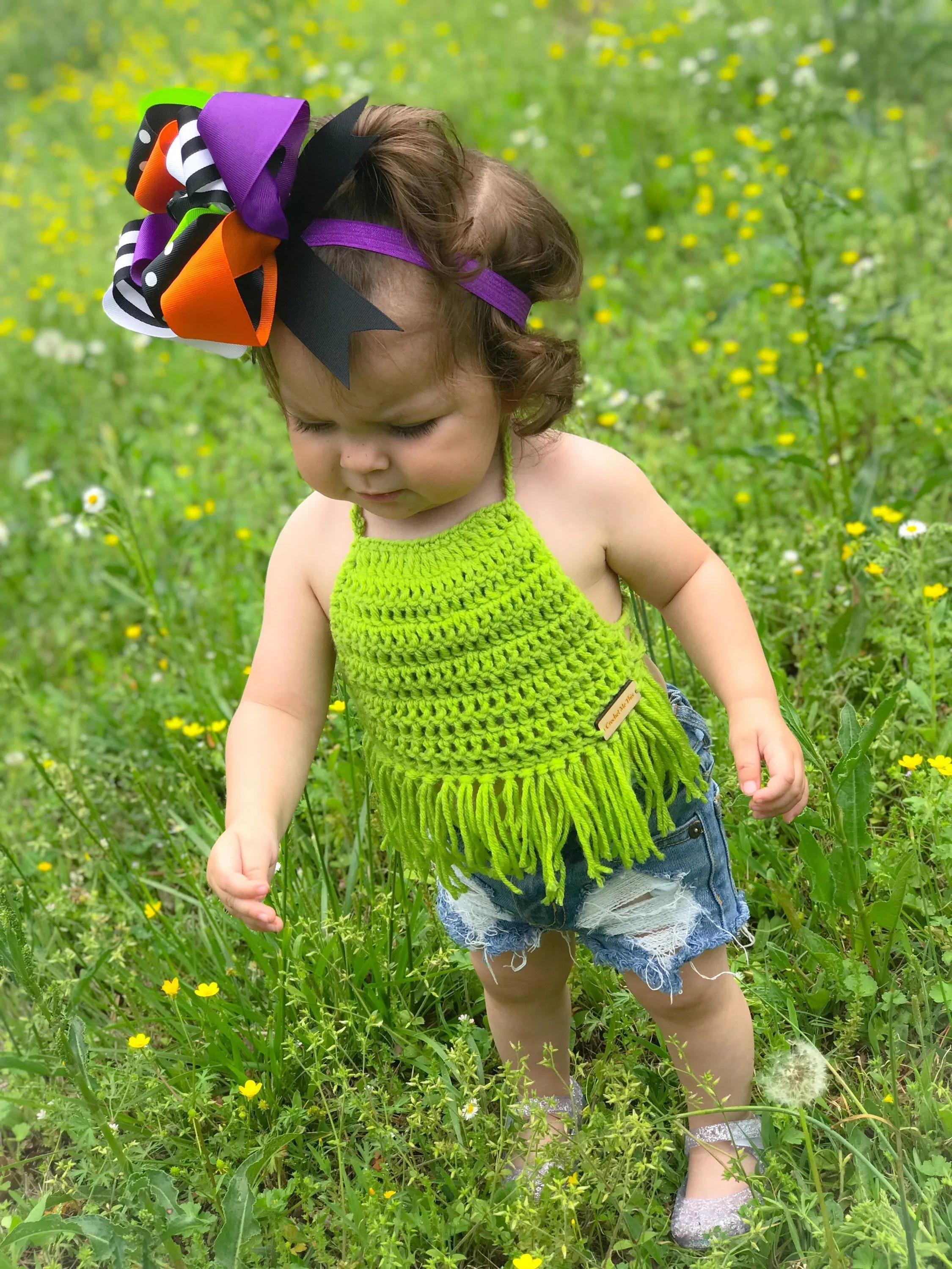 Crochet Fringe Halter Top