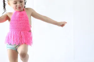Crochet Fringe Halter Top