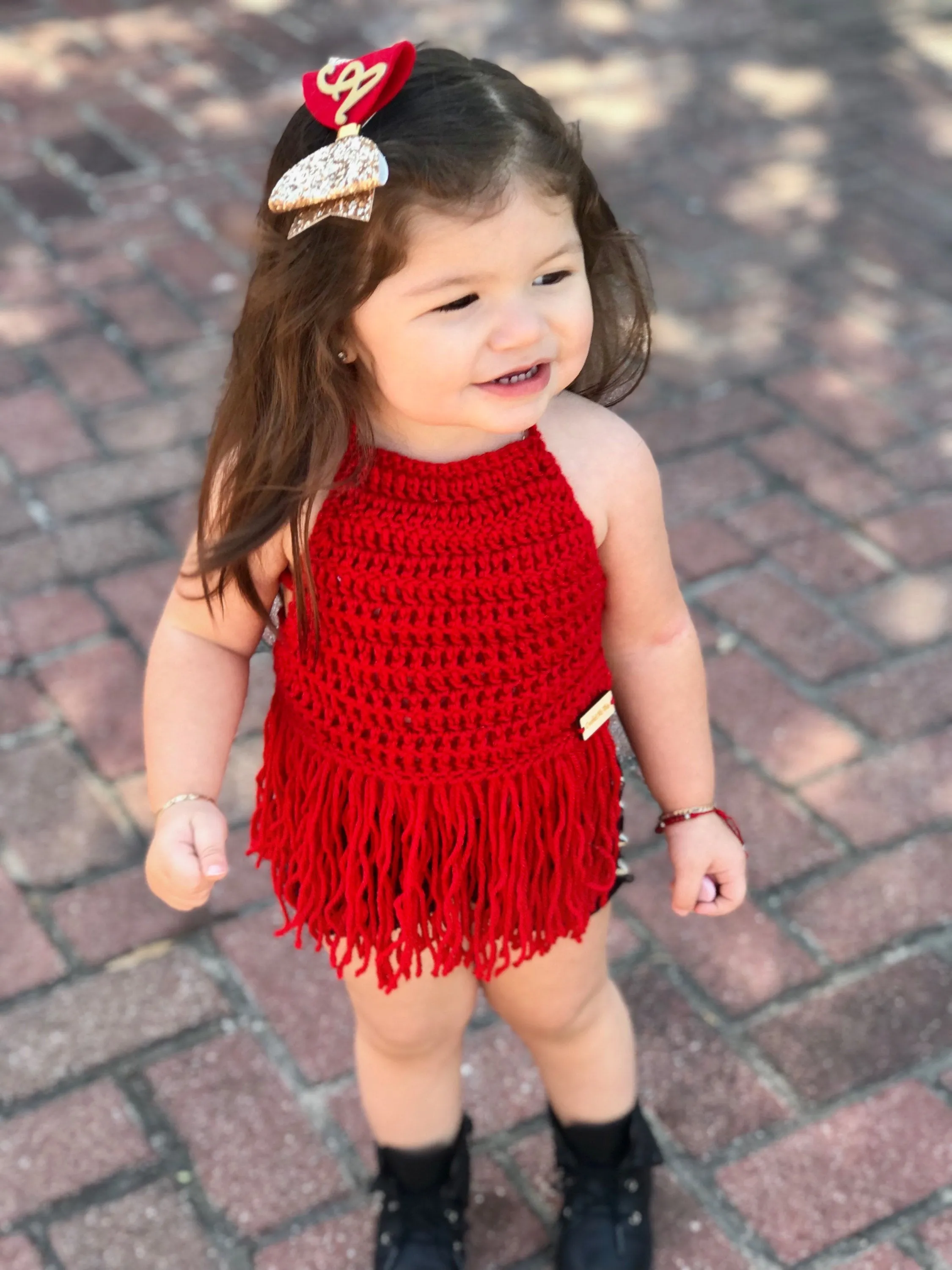 Crochet Fringe Halter Top