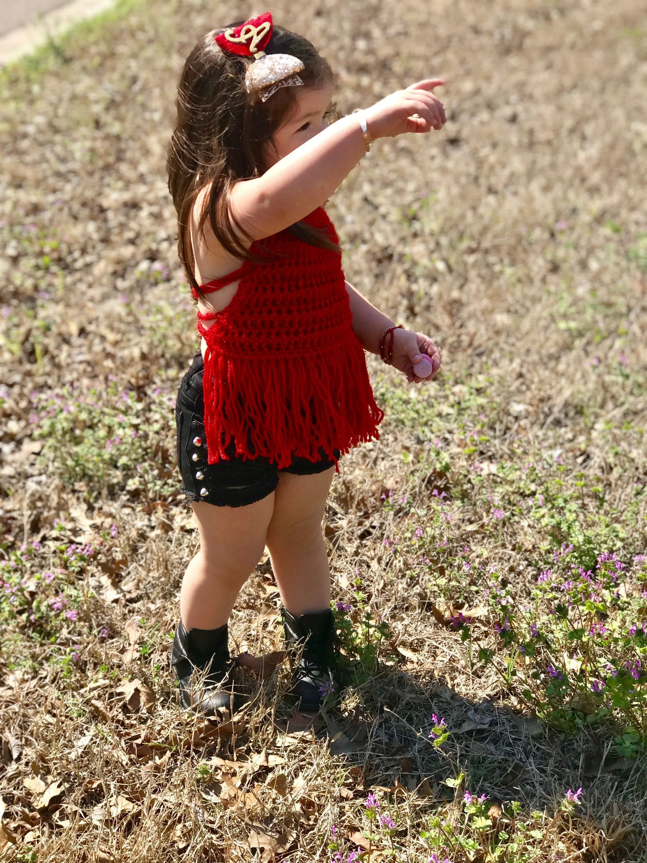 Crochet Fringe Halter Top
