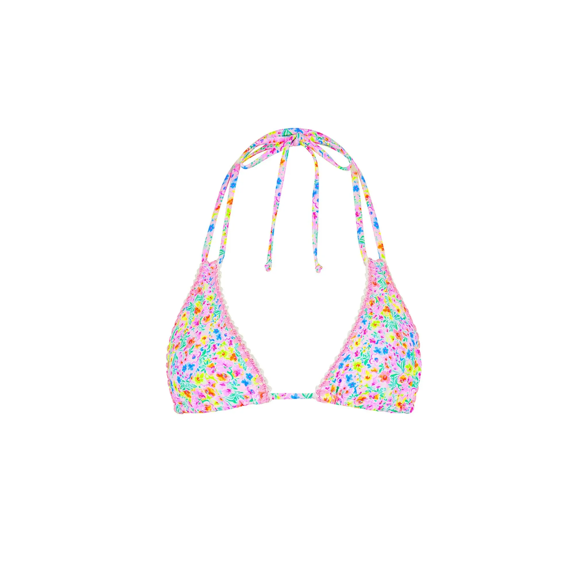 Crochet Halter Bikini Top - Moonflower