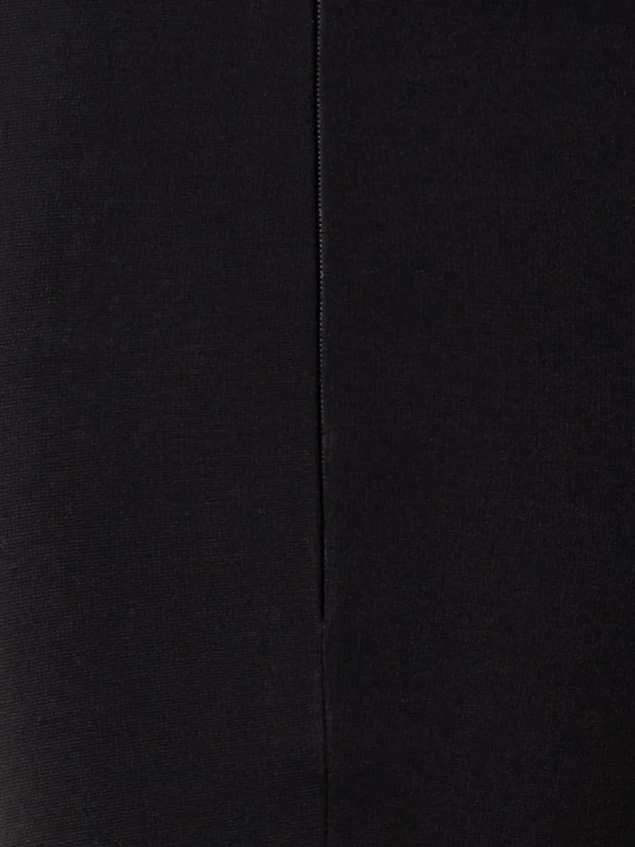 Cropped Slight Bootcut Pants with Elastic Waist