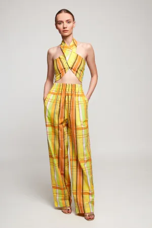 Crossover Halter | Straight Leg Trouser