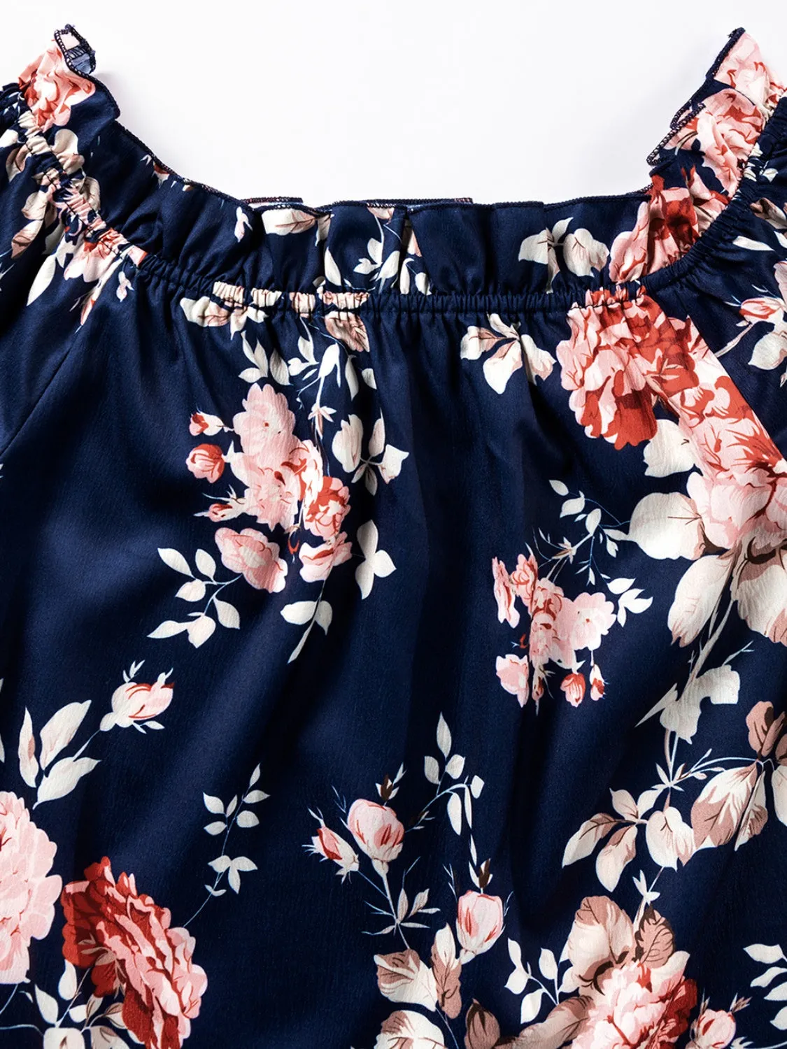 Dani Printed Off-Shoulder Floral Sleeve Blouse - Online Exclusive