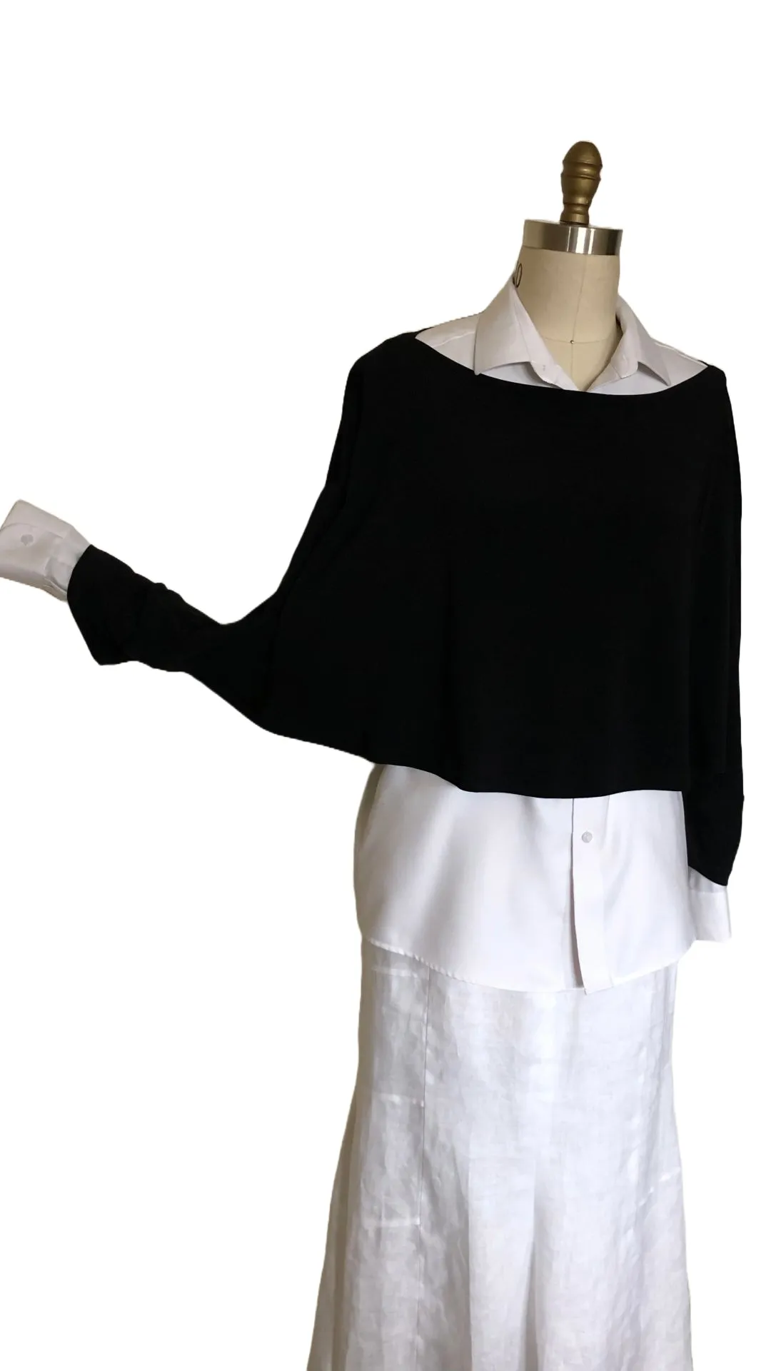 Delores Off the Shoulder Cape (Green) - Style # 2419