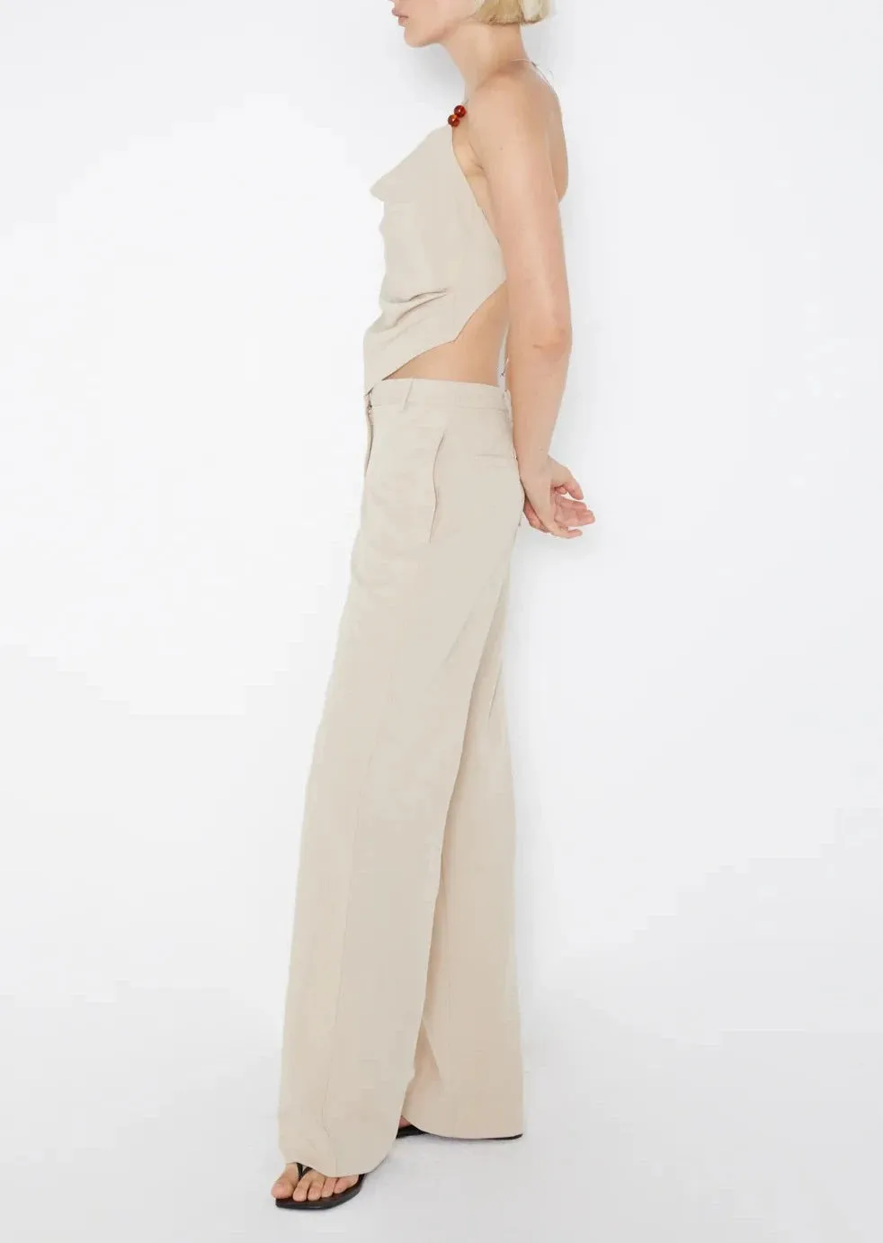 Desiree Straight Leg Pant - Sand