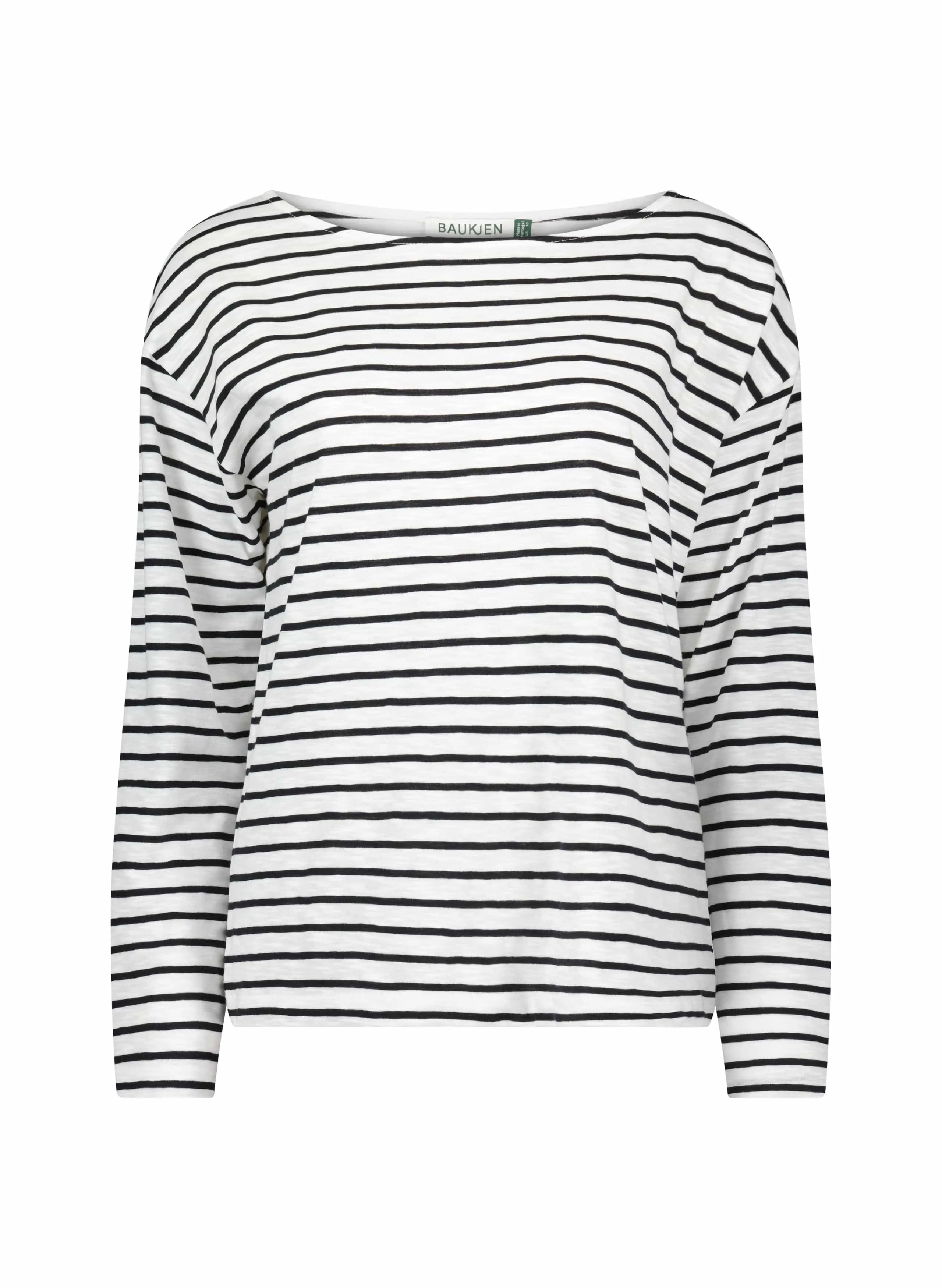 Dolores Organic Cotton Top | White & Black Stripe