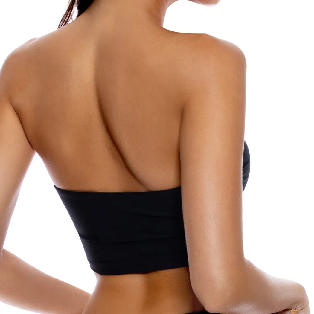 Double Loop Bandeau Crop Top