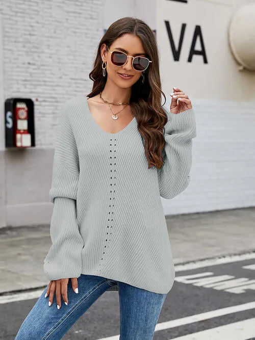 Drop Shoulder Sweater