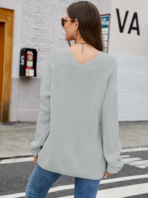 Drop Shoulder Sweater