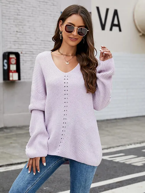 Drop Shoulder Sweater