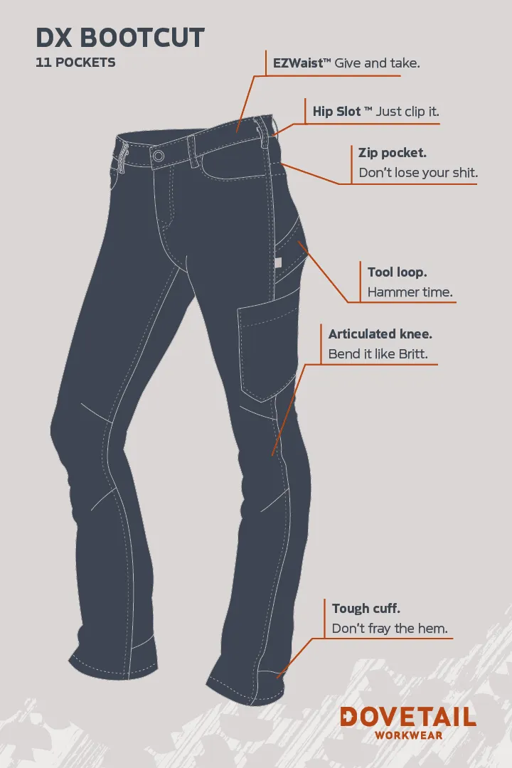 DX Bootcut - Dark Kodiak Cordura® Canvas