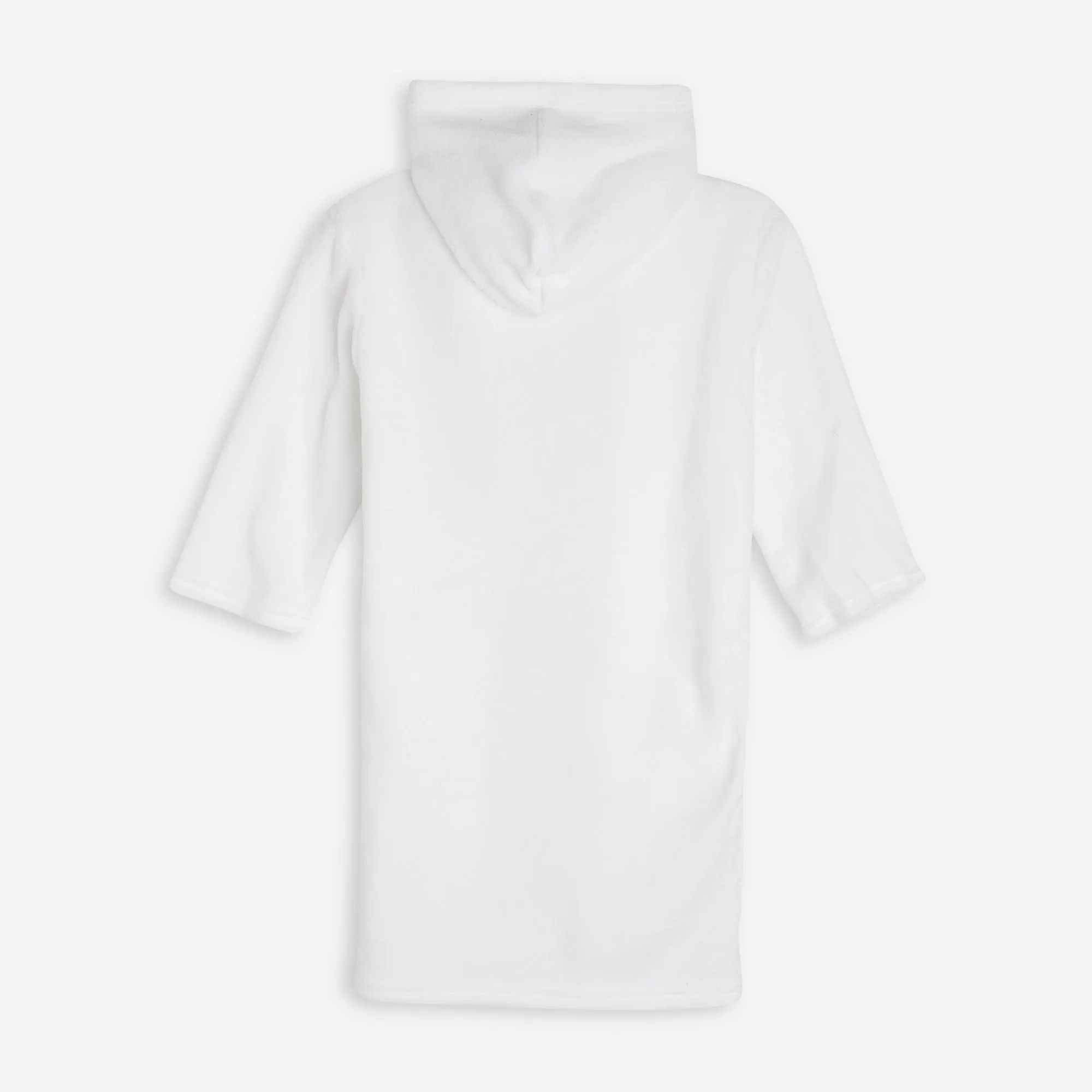 Embroidered White Classic Dressing Gown
