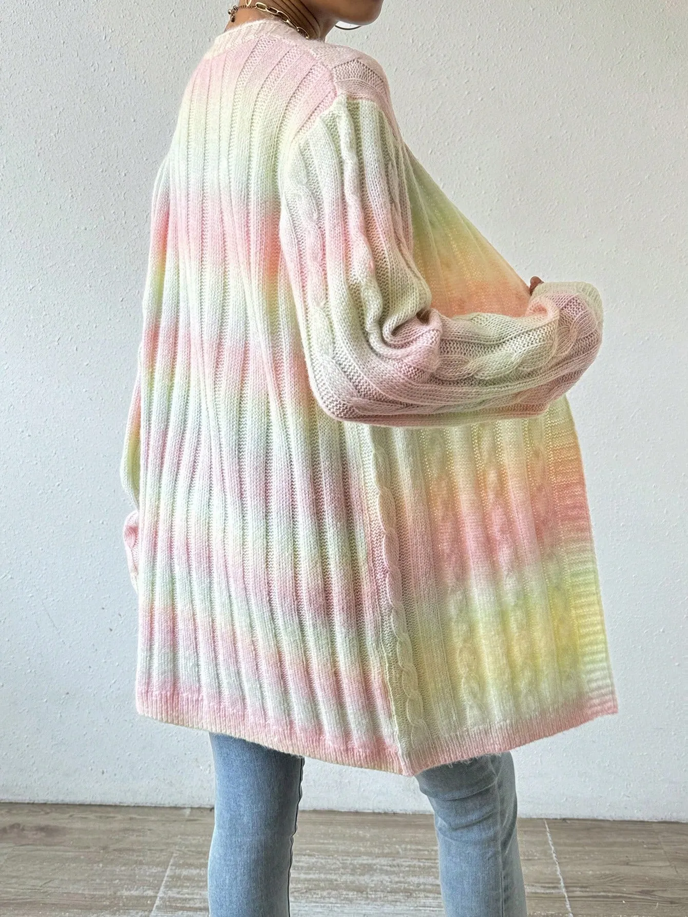 Essence Gradient Drop Shoulder Cardigan