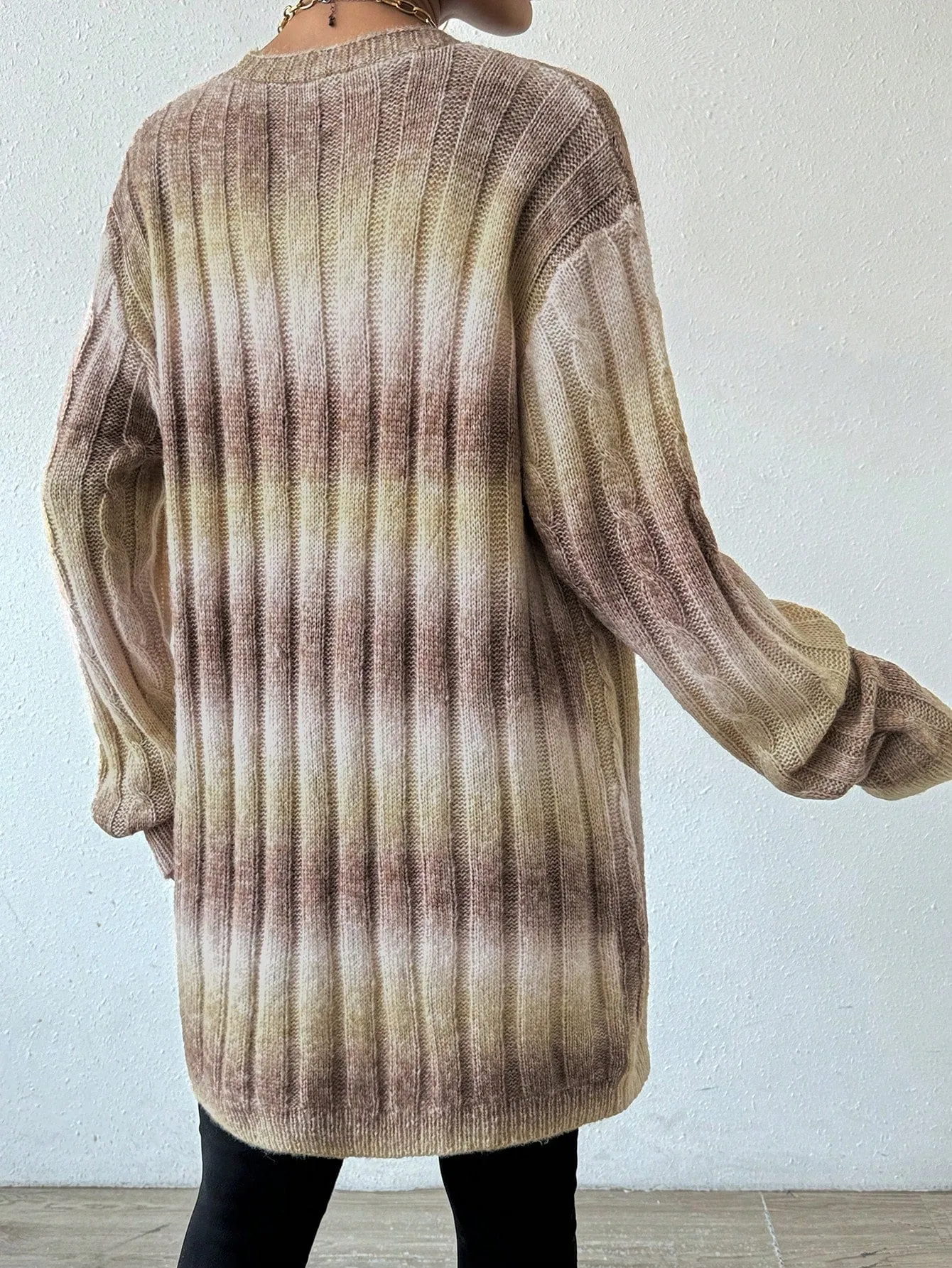 Essence Gradient Drop Shoulder Cardigan