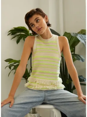 Fringed Halter Tank #NPL13832