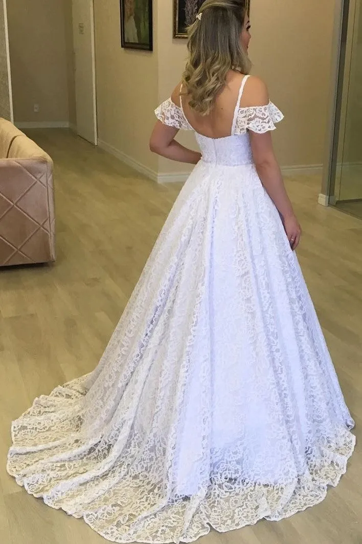 Full Lace Bridal Dress 2020 Off-the-shoulder vestido novia